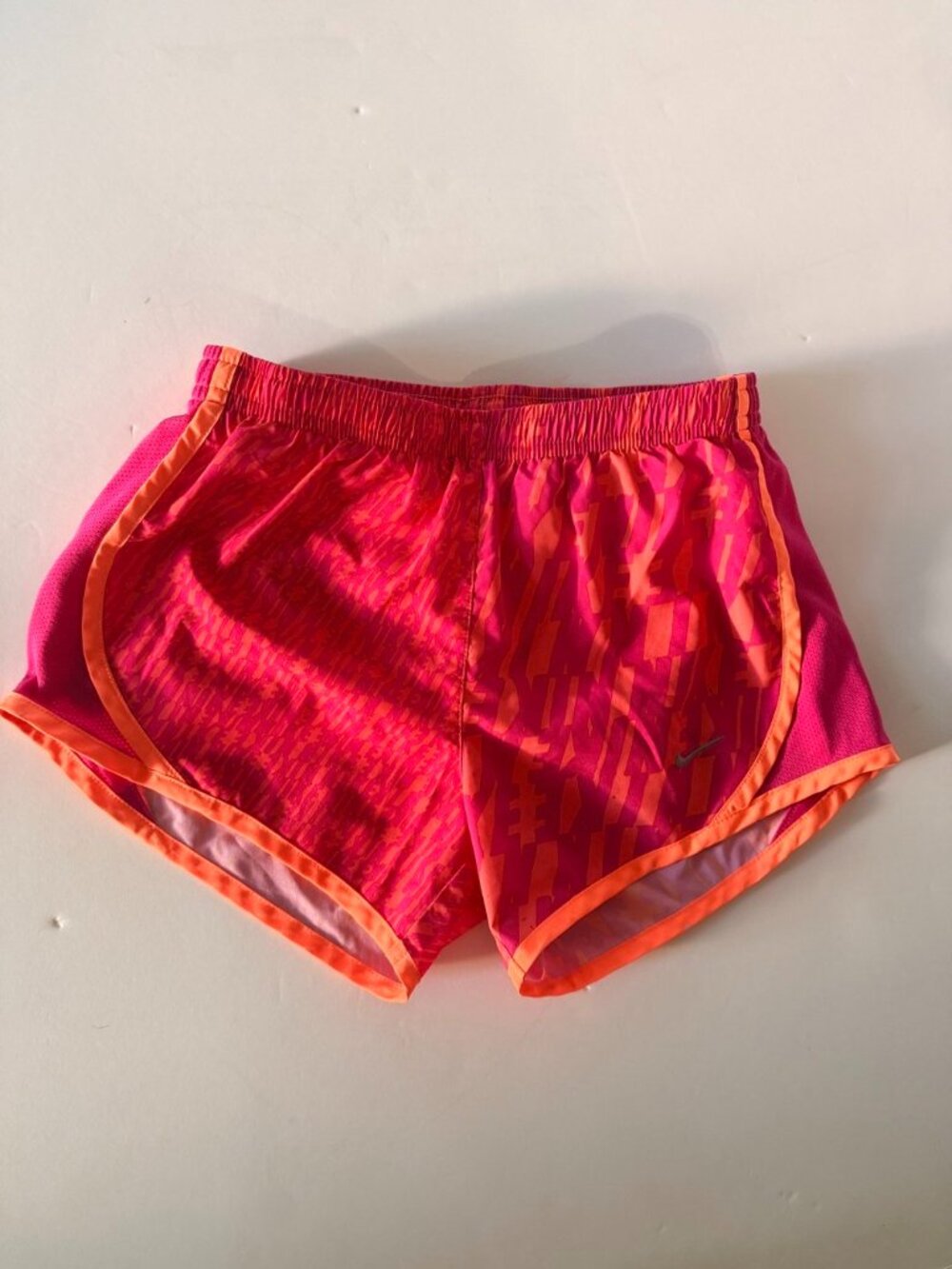 Nike Pink and Orange Athletic Shorts